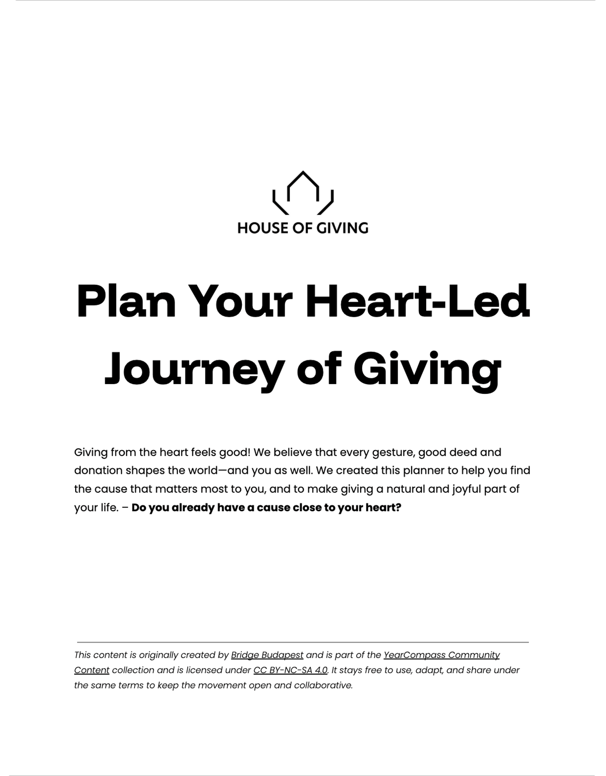 Plan Your Heart-Led Journey of Giving